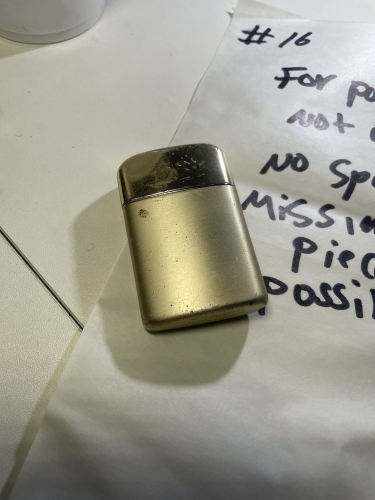 2 Vintage Ronson Typhoon Cigarette Lighter Untested Not Working