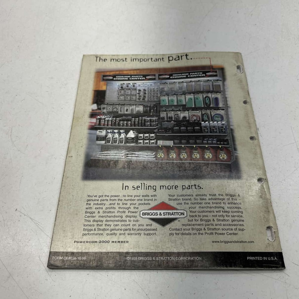 1999 Technical Update - 0 Briggs&Stratton Intek V-Twin