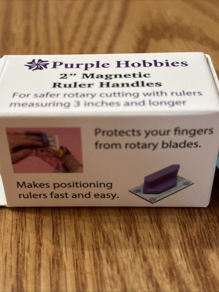 Purple Hobbies 2” Magnetic Ruler Handle