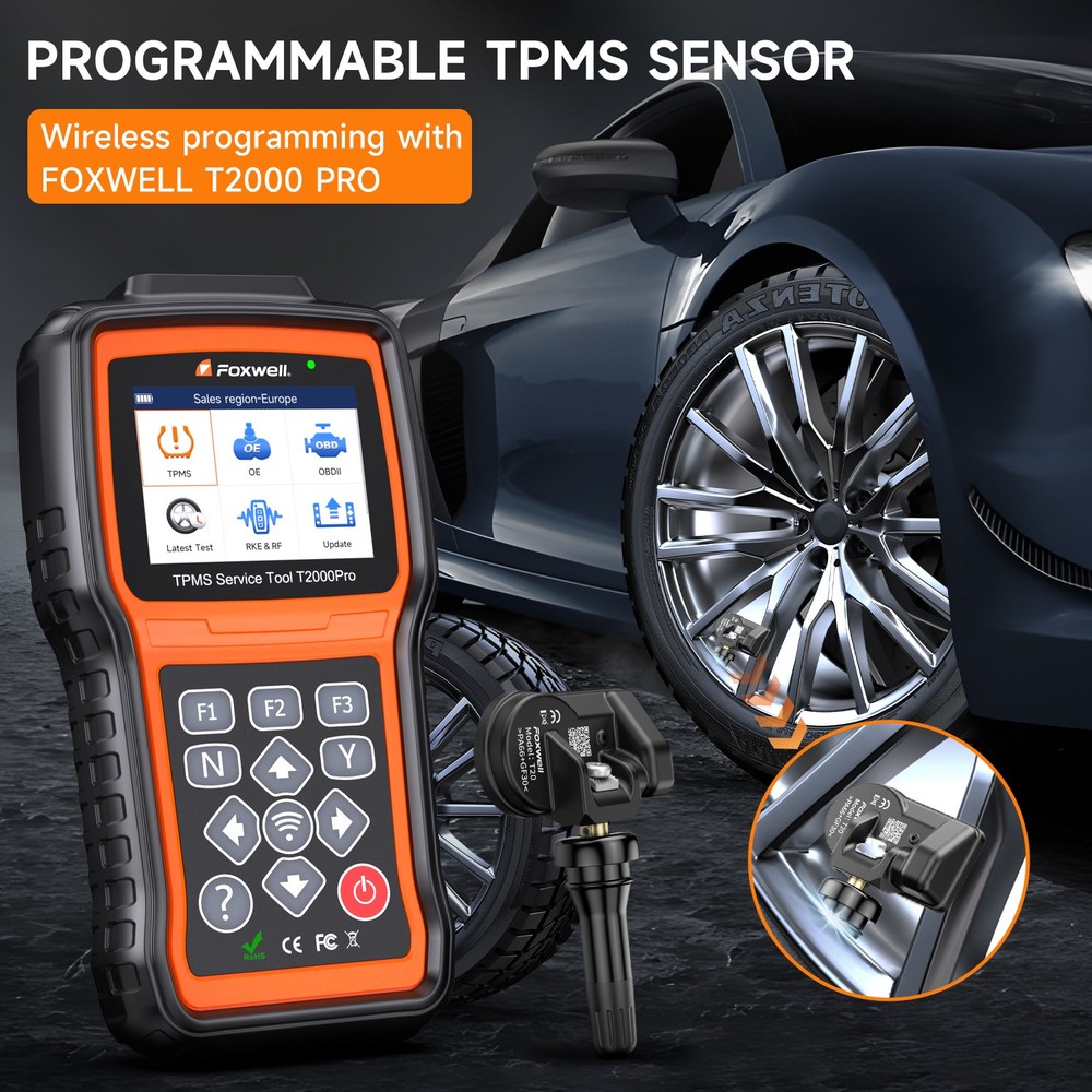 FOXWELL T20 1PC Auto Universal TPMS Tire Pressure TPMS Programming Sensor 433MHz