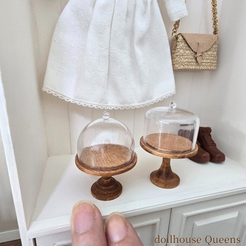 Miniature Cake Stand Set – Hinoki Wood (2 pcs)
