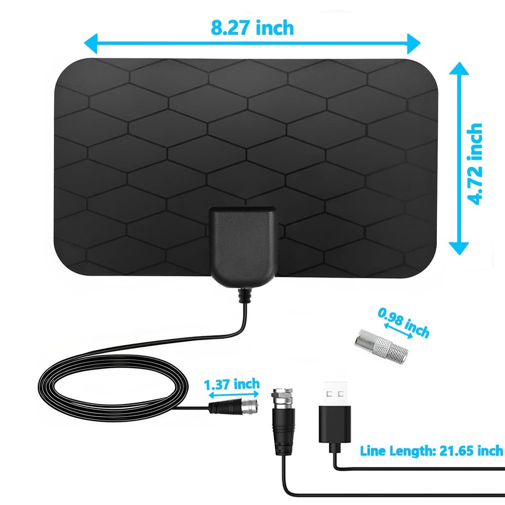 Digital TV Antenna, for Smart ,360°Reception,Support 4K 1080p