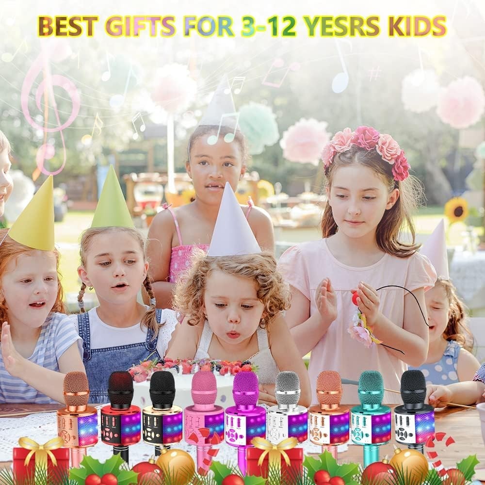Bluetooth Karaoke Mic for Children's Parties