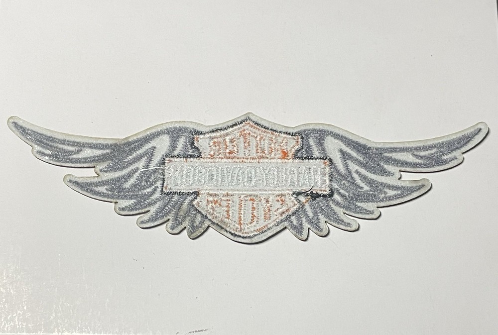 6” Harley Davidson Motorcycles Big Wings Iron On Patch