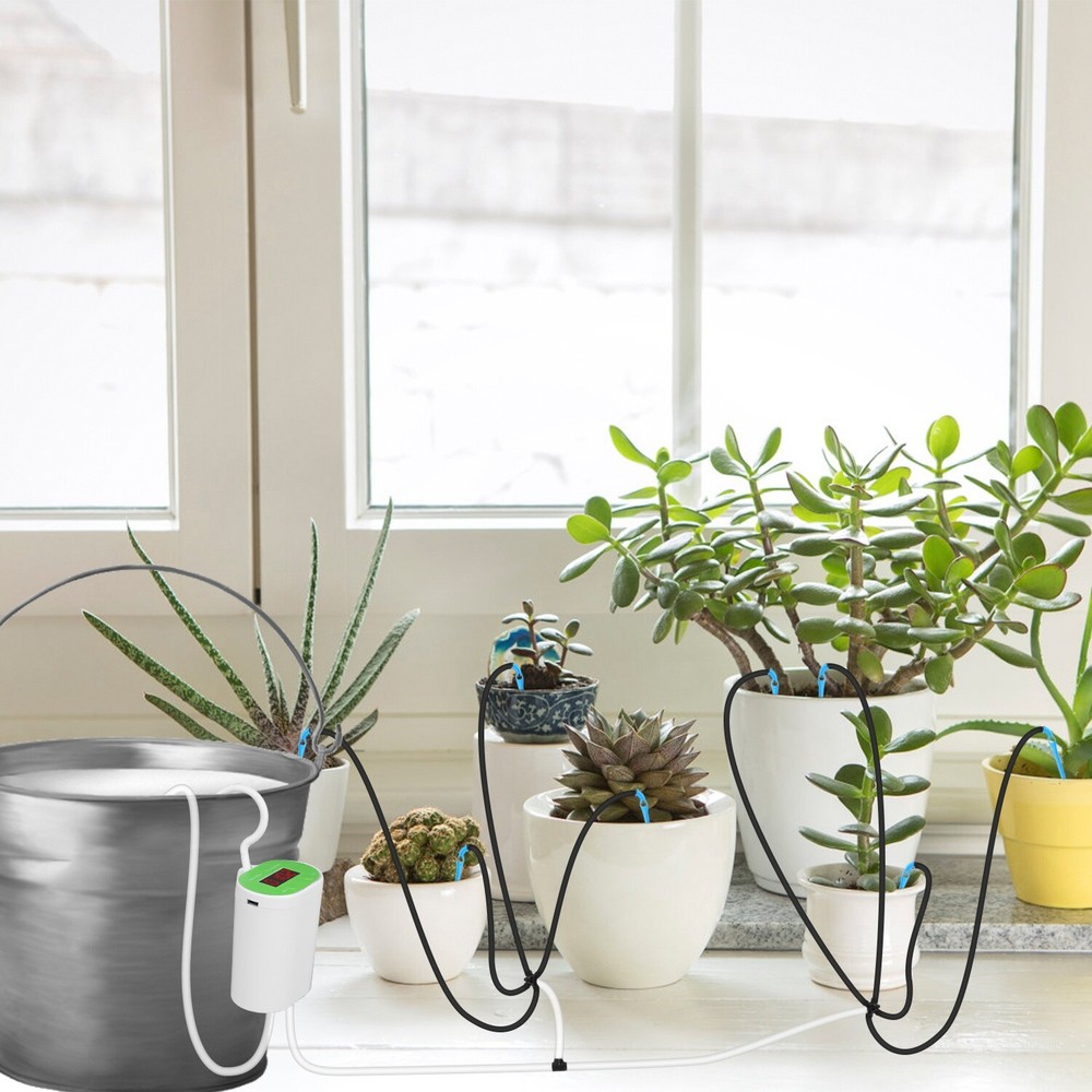 Automatic Drip Irrigation Kit, Houseplants DIY Micro Self Watering System 60 day