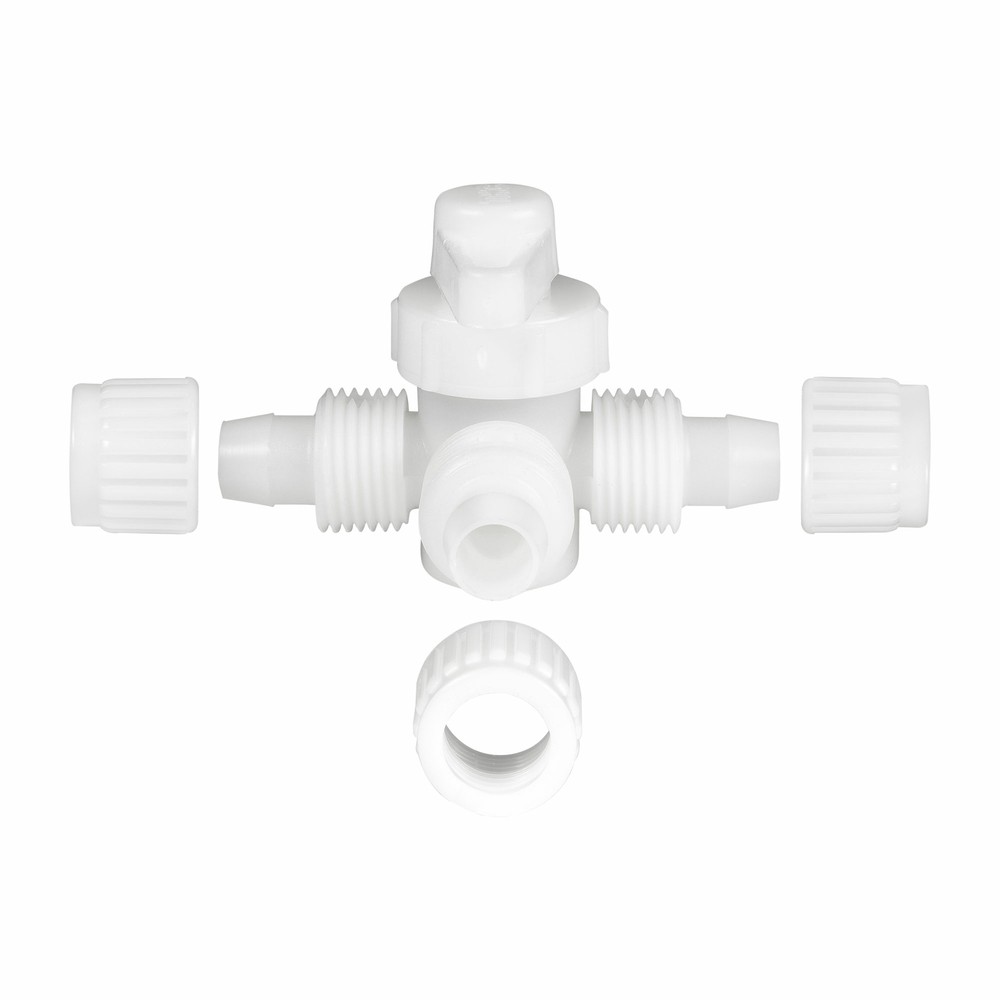 RecPro Flair It RV Plumbing Fittings 3-Way Compression Type Bypass Valve Tee