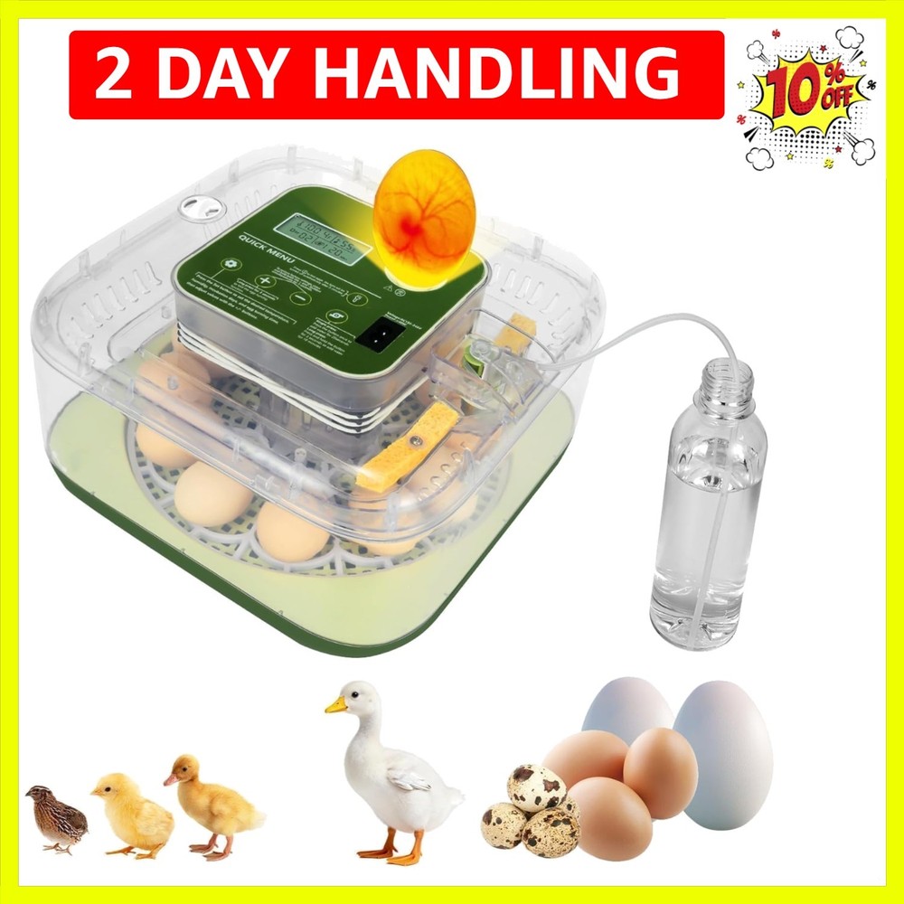 Series IV - 12 Egg Fully Automatic Incubator, Low Maintenance, Intelligent Se...