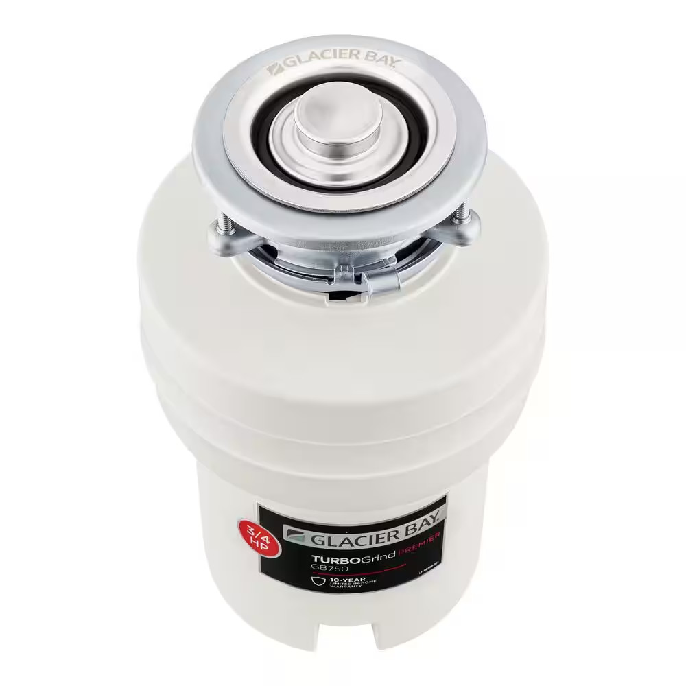 Turbo Grind Premier 3/4 Hp Continuous Feed Garbage Disposal with Power Cord