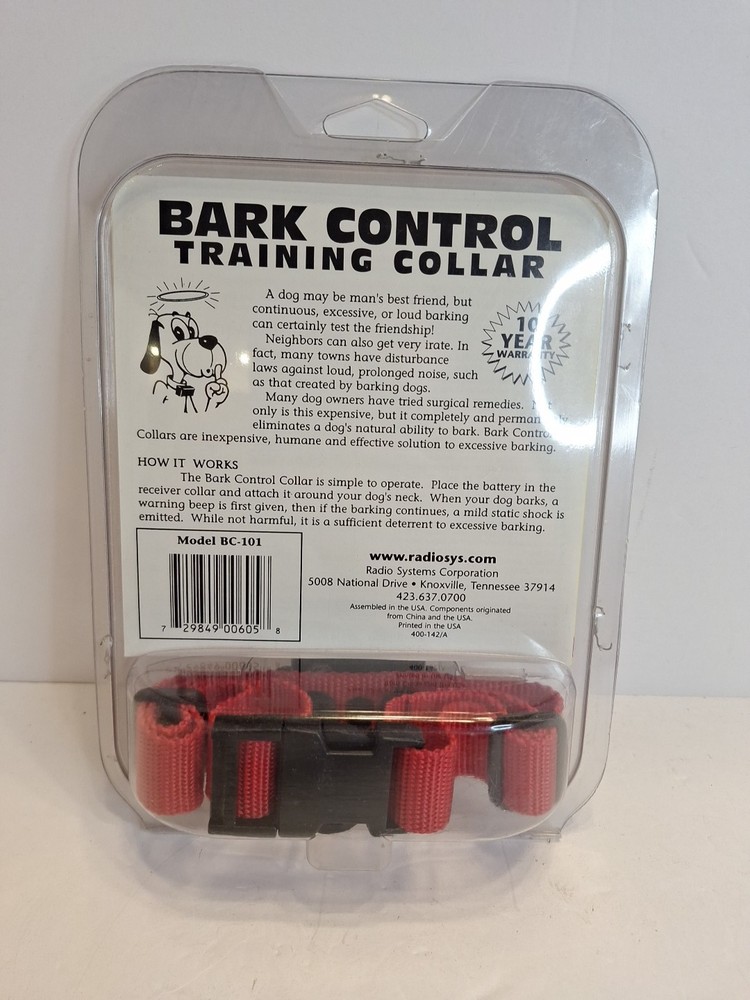 Bark Control Training Collar BC-101 Dog Training System Radio Systems