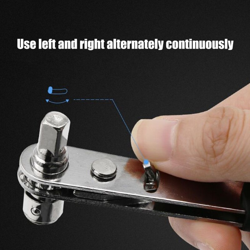 Portable Double Sided Adjustable Ratchet Wrench for Efficient Tightening Tasks