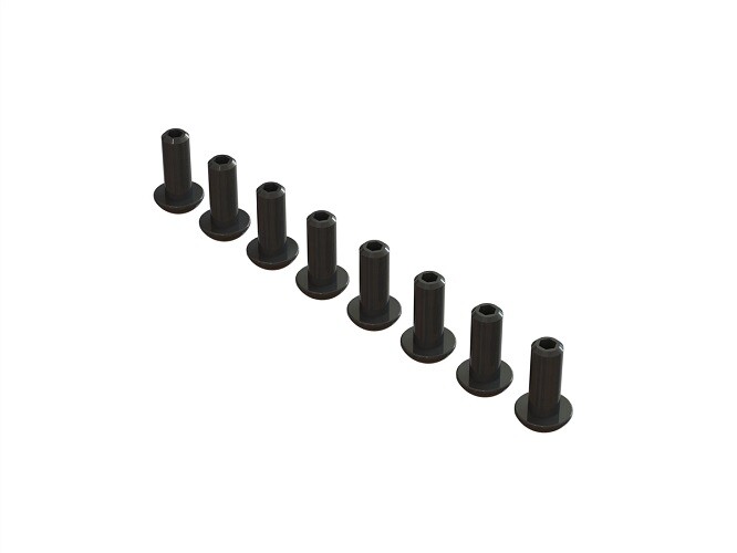 ARRMA Double Socket Button Head Screw M4x10mm (8) AR727410