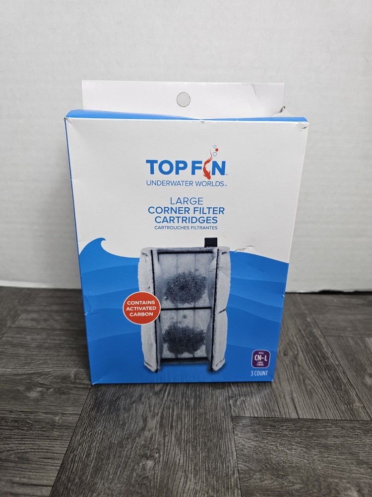 Top Fin CN-L Large Corner Filter Cartridges Activated Carbon