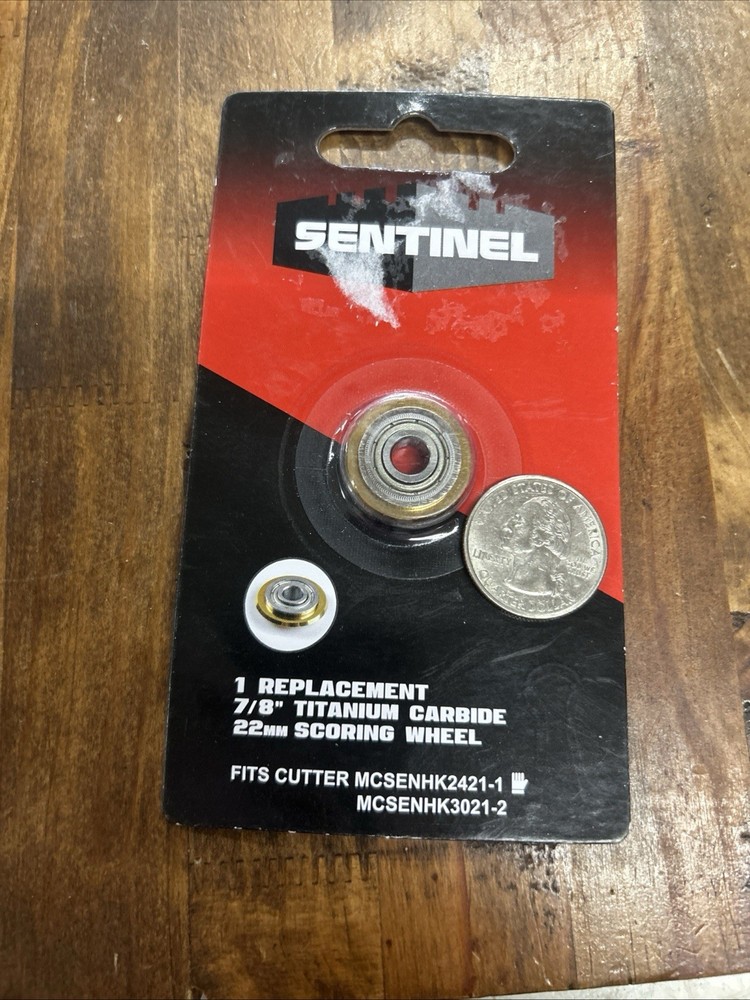 Sentinel 7/8” Titanium Carbide 22mm Scoring Wheel