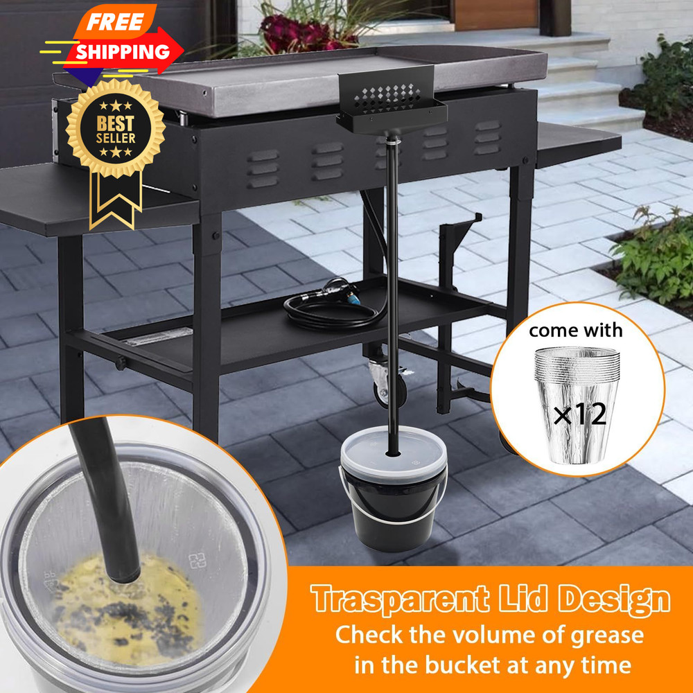 Rear Grease Drainage System for Blackstone Catcher Black