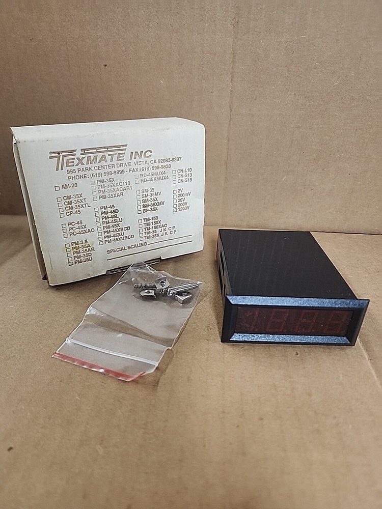New Texmate Inc. PM-35A Function Dedicated Panel Meter New