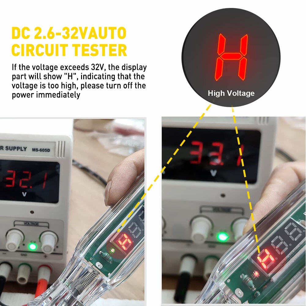 Car Auto 6-24V Power Probe Circuit Electrical Digital Tester Test Device System