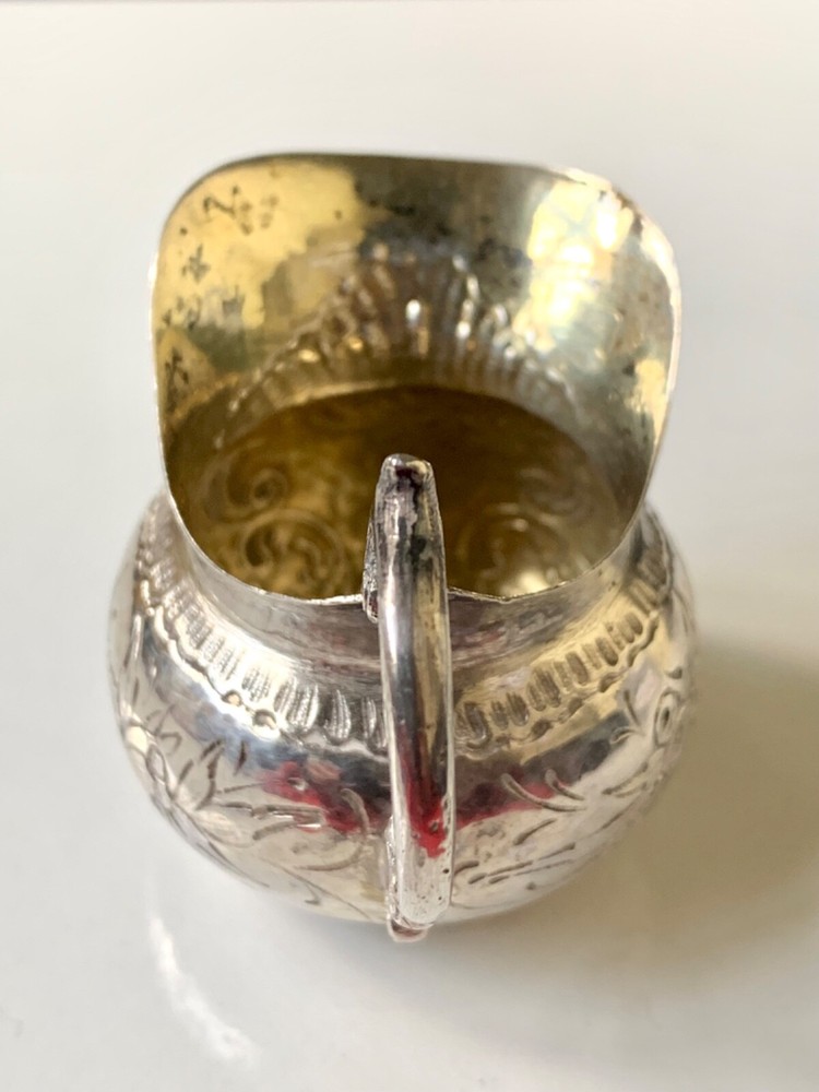 BEAUTIFUL - Dutch Miniature Pitcher/Creamer 800 Silver