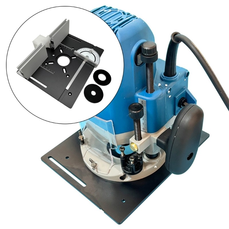 Multifunctional Aluminum Router Workbench Insert Plate for Woodworking Projects