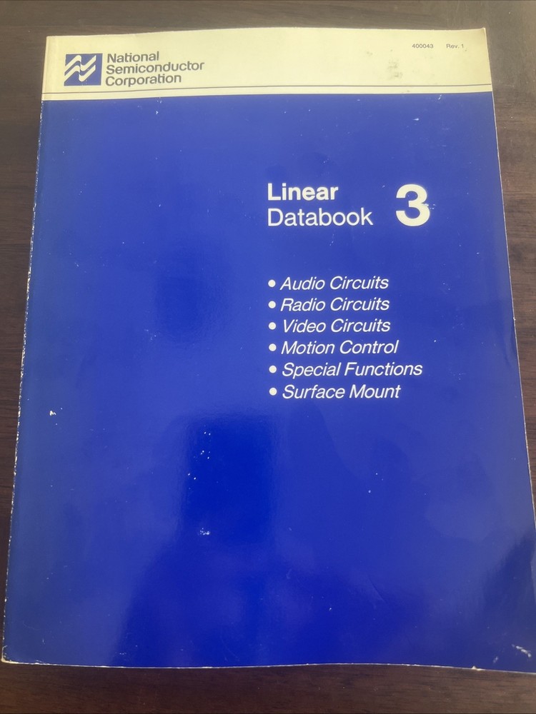 Linear Databook National Semiconductor 1988 Edition