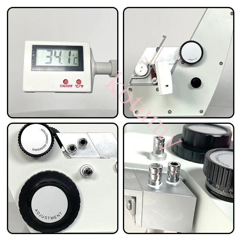 Abbe Refractometer Digital Display Lab Refractometer Sugar Concentration Tester