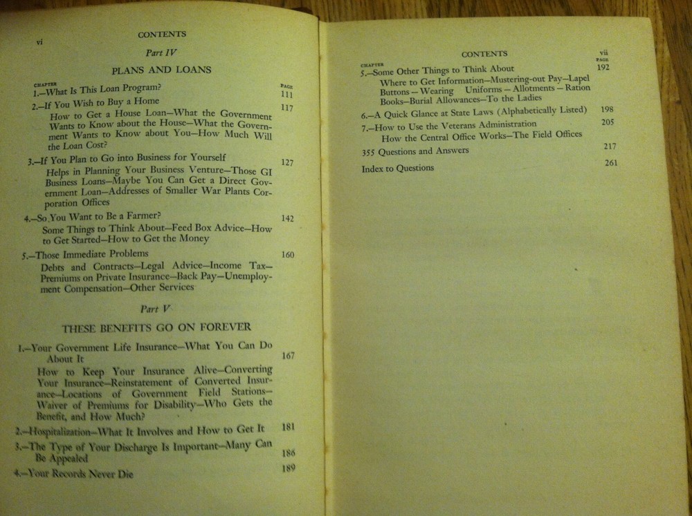 The Veterans’ Program. A Complete Guide to Its Benefits, Rights & Options (1946)