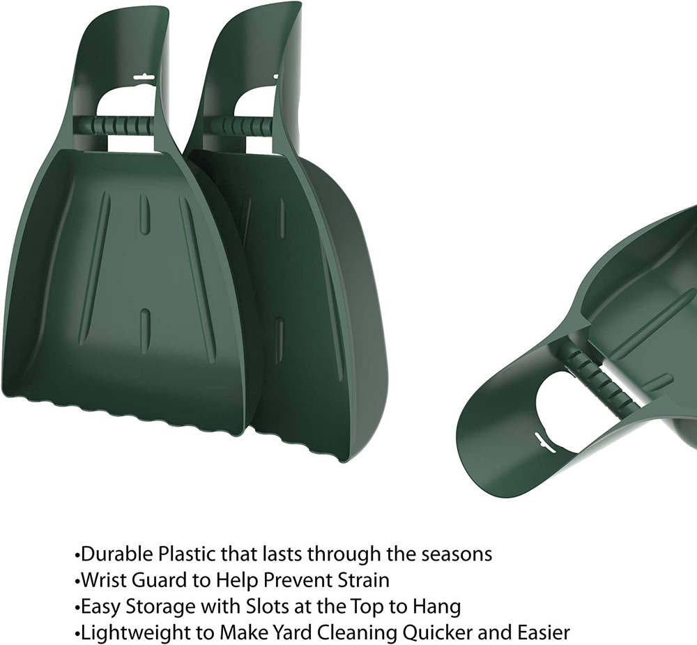 Leaf Scoops Hand Rakes - Lightweight, Durable Grabber Tool for Scooping up Leave