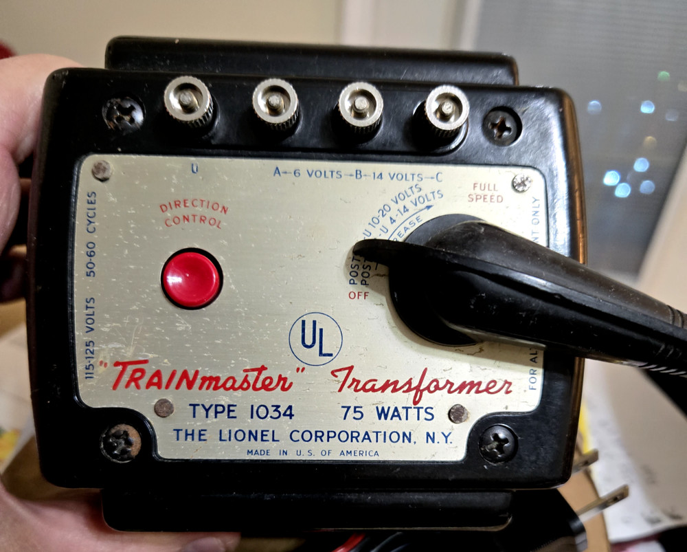 Lionel 1034 75-Watt Transformer Refurbished
