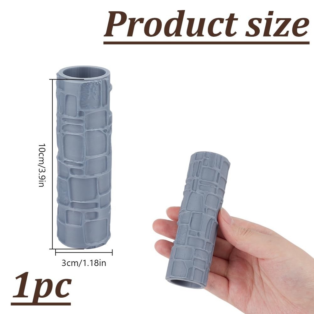 Topography Texture Roller Large Brick Clay Texture Rollers Irregular Square D...