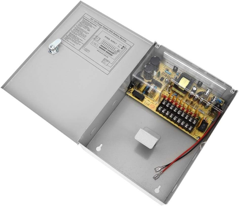 UPS Power Supply 12V 10A Control System Vertical Installation Access Control
