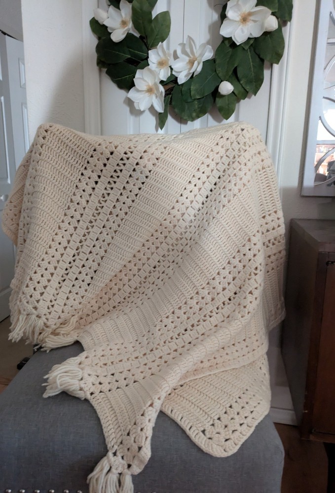 Vintage Cottage Core Throw