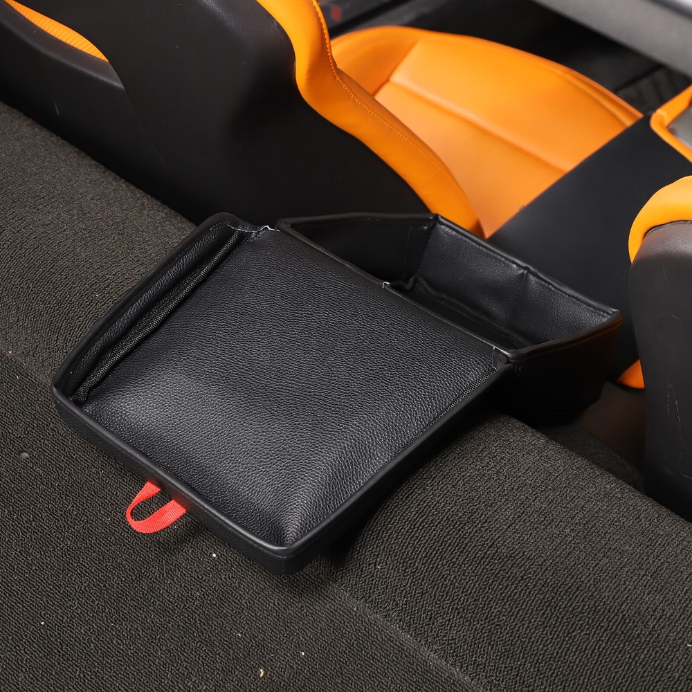 Leather Armrest Box Rear Storage Box Bag For Corvette C7 2014-2019 US