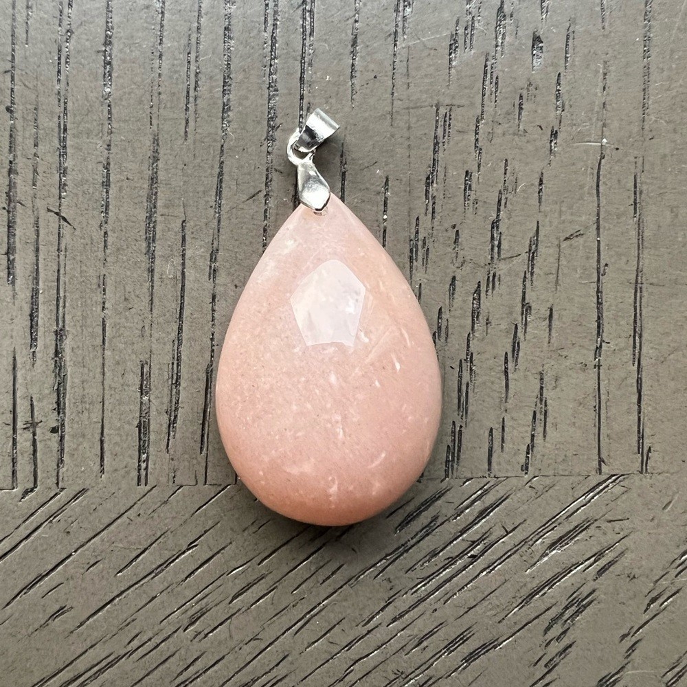 S925 Sunstone teardrop pendant