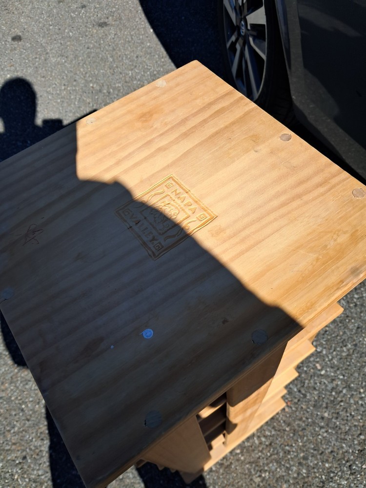 Napa Valley 200 Disk CD Wood Storage Rack