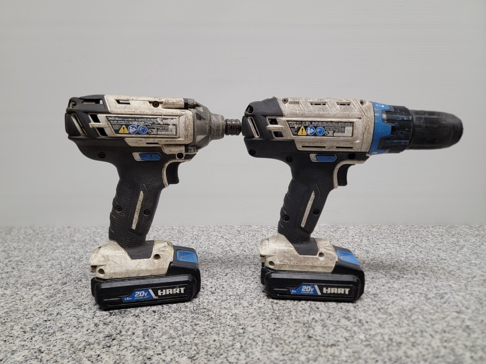 HART 2-Tool Combo Kit, Cordless Li-Ion Drill & Impact Driver Set