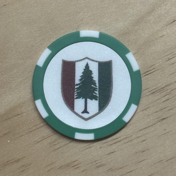 Pine Valley Golf Course - Poker Chip Golf Ball Marker