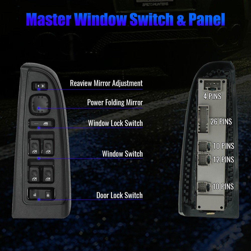 Front Driver Door Window Control Switch For GMC Sierra 2003-2007 15883323