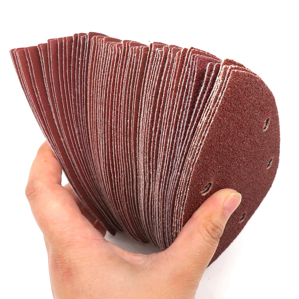 20pcs Self-adhesive Sandpaper Triangle 5 holes Delta SanderHook Loop Sandpaper D