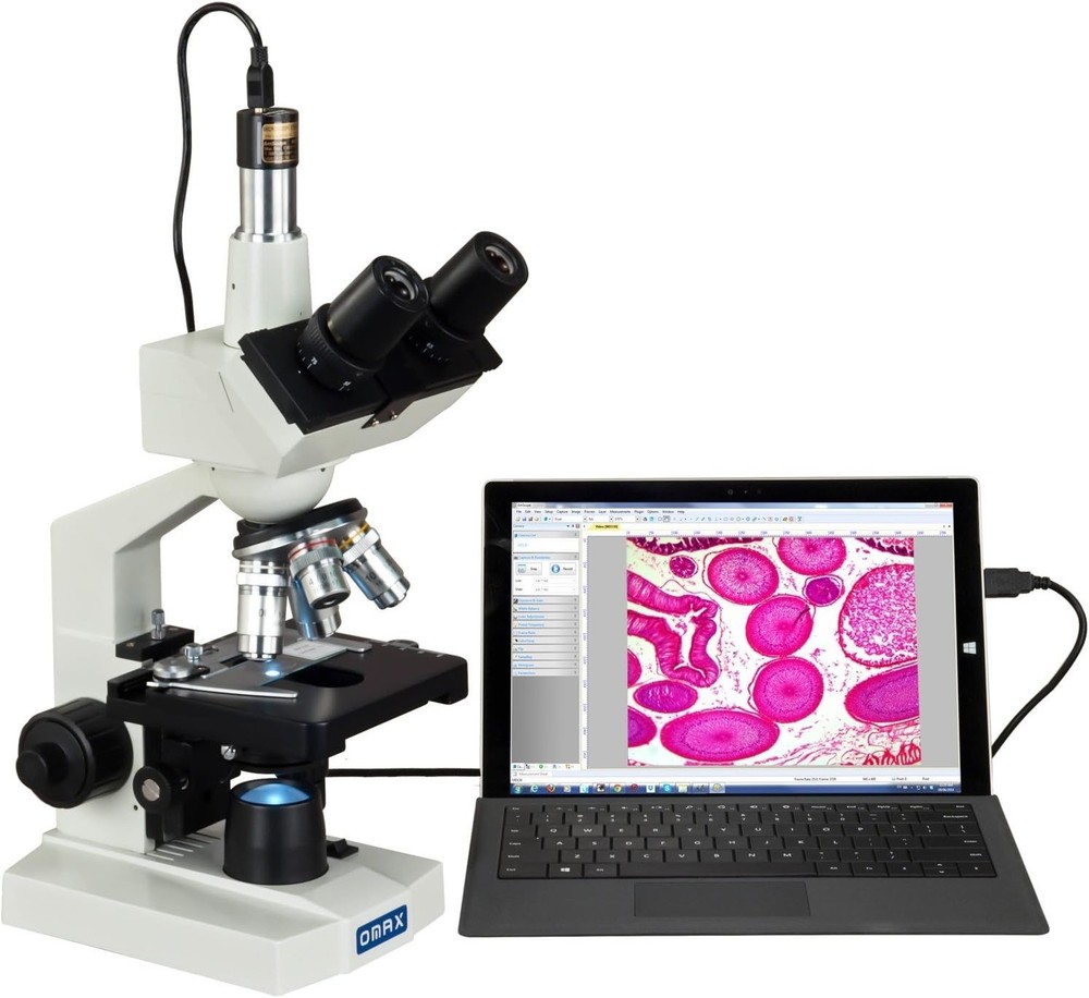 OMAX A3503S 640x480 USB Digital Microscope Camera Compatible with Windows XP/10