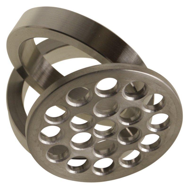 Filter Plate | 2 inch Inline Perf w/ 2 Rings Sanitary SS304