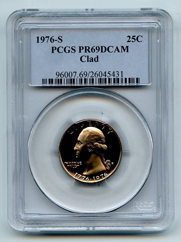 1976 S 25C Washington Quarter Proof PCGS PR69DCAM