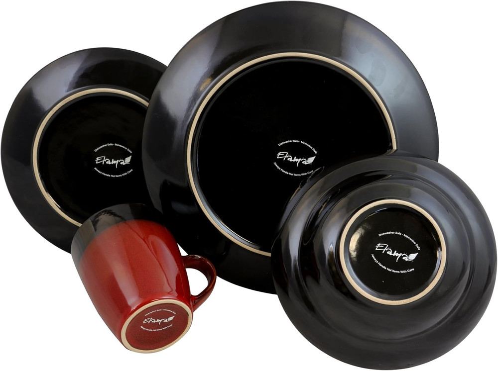 ’S Tanizia 16 Piece High Gloss Dinnerware Set