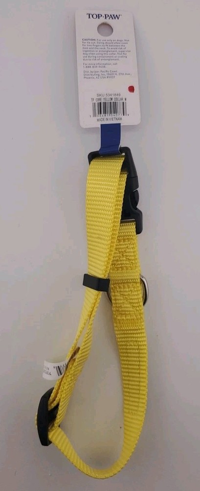 Top Paw Core Collar - Yellow - Medium