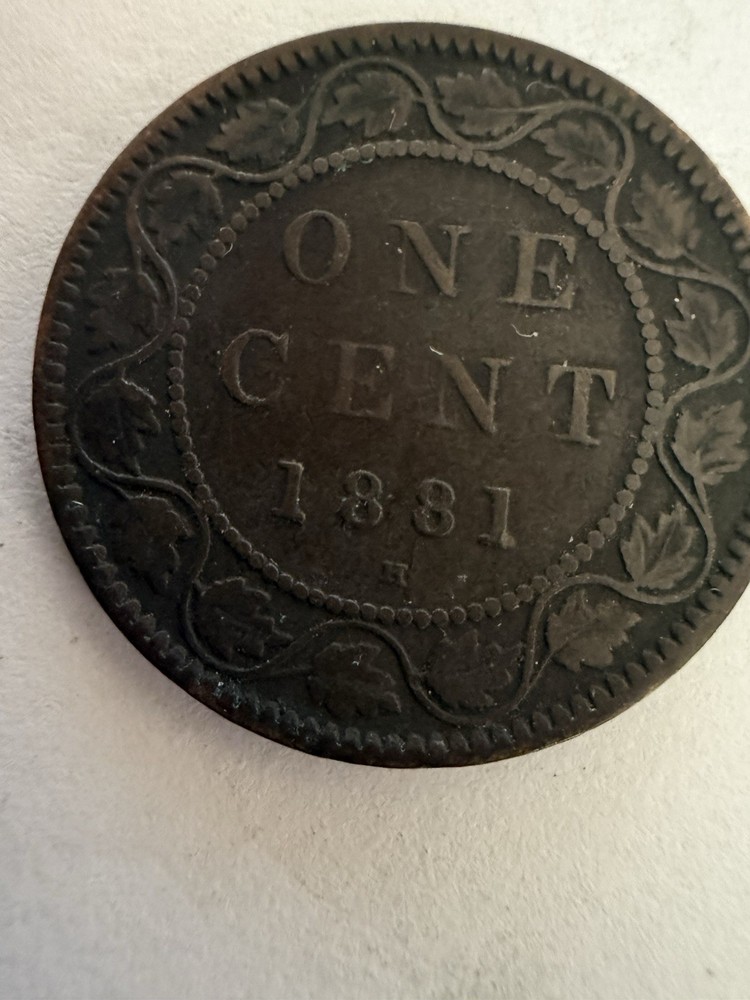 1881 Canada Large One Cent H Mint