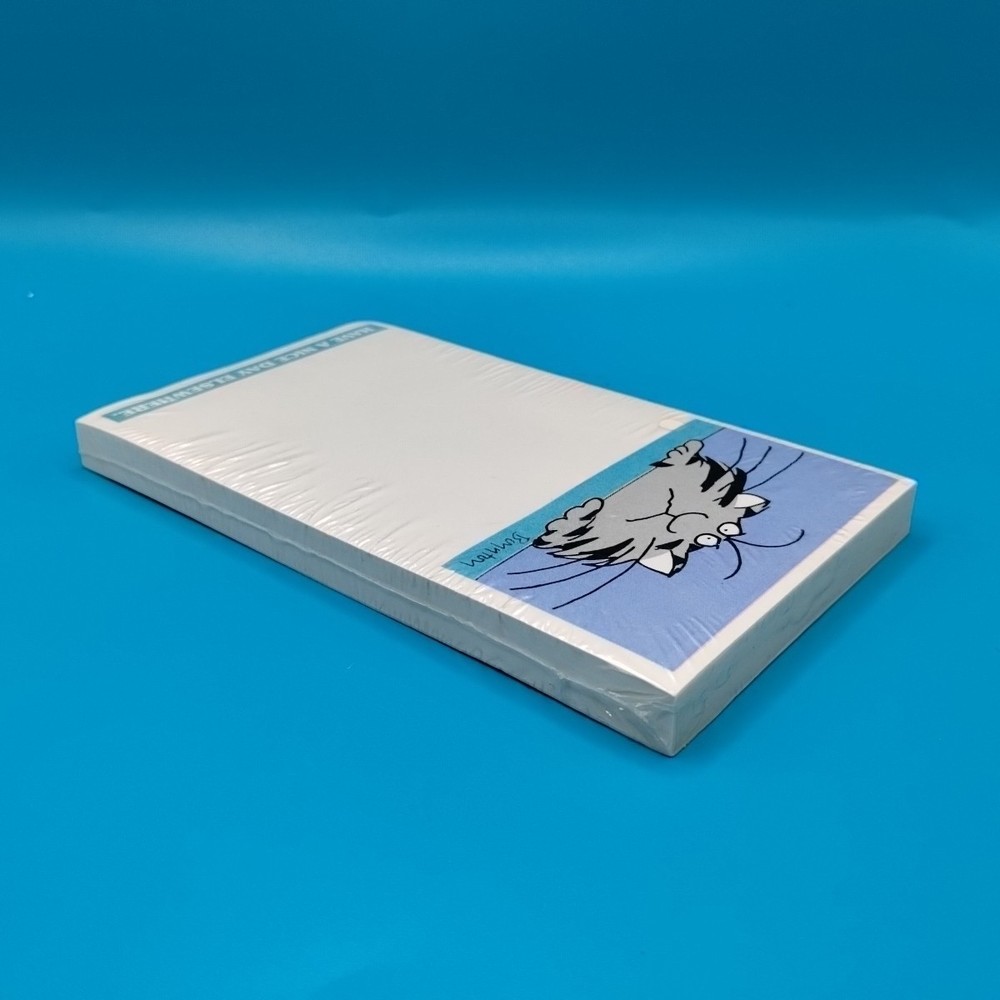 Vtg Sandra Boynton Cat Notepad Have A Nice Day Elsewhere Grumpy Sarcastic Sealed