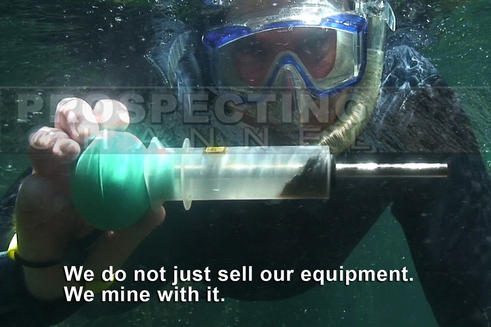 SNIPING BULB with Tether Gold pan Mining Prospecting Suction Tool + VIAL SAFE
