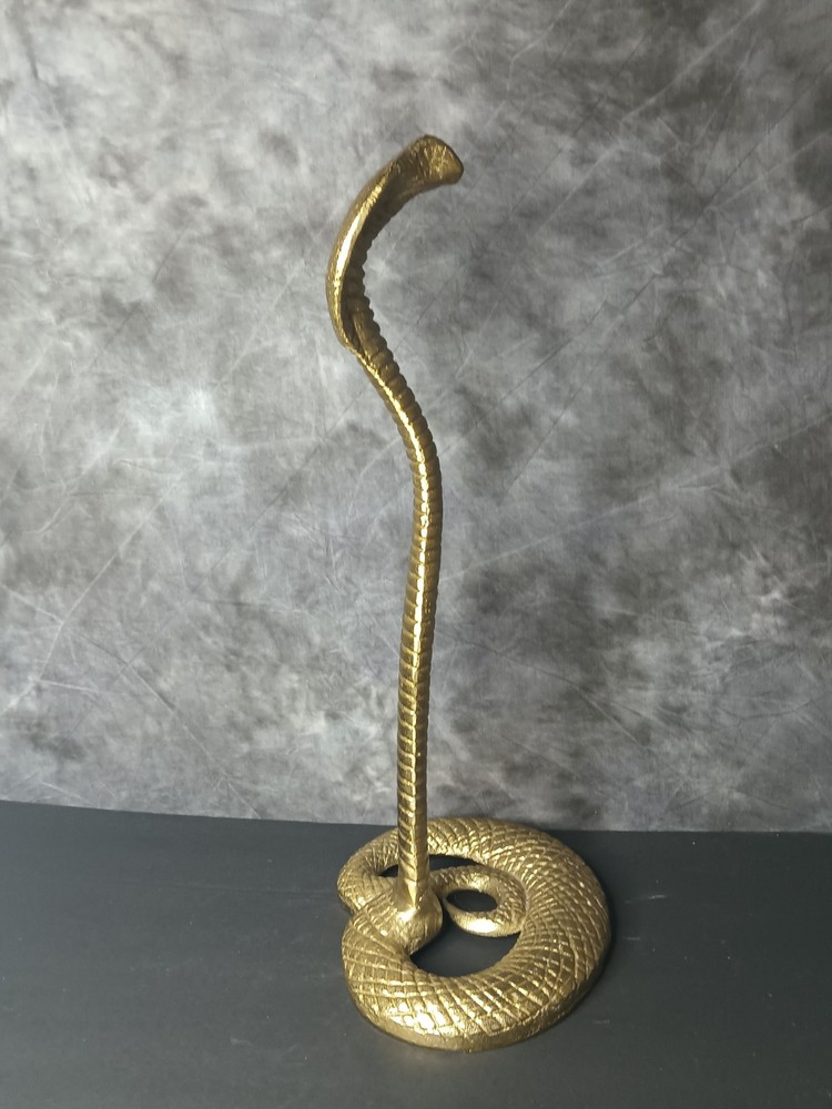 Cobra Brass Tone Figurine