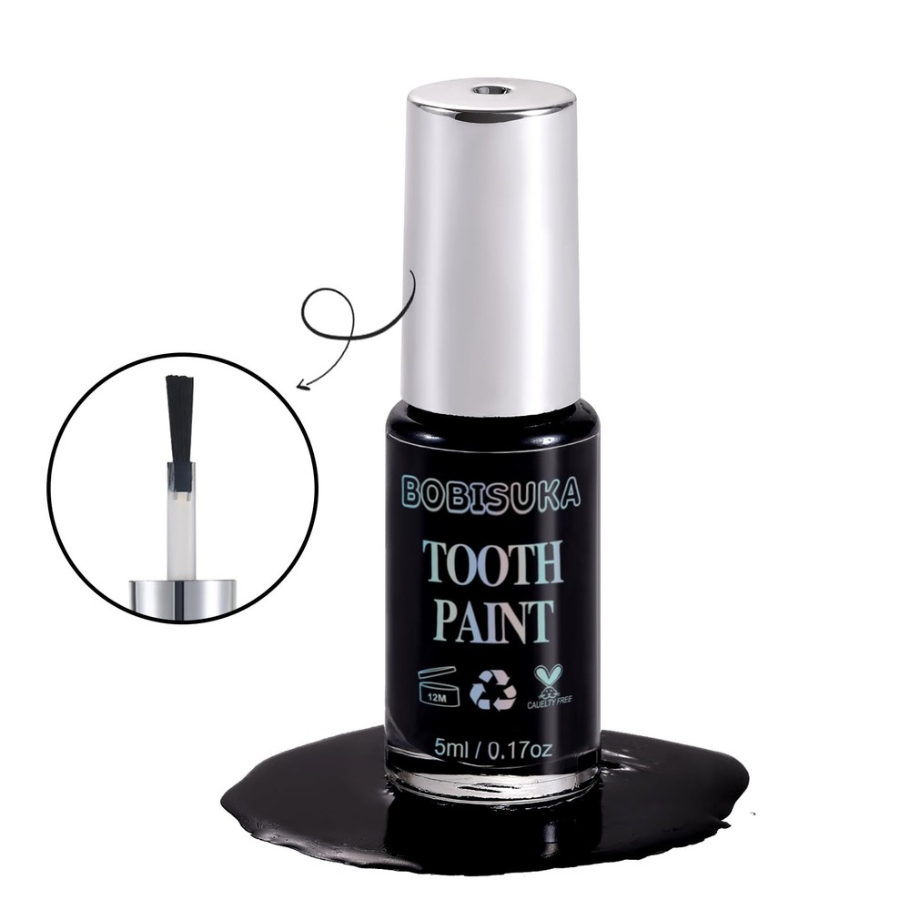 Black Tooth Paint, Professional Black Out Teeth Makeup Solution - Safe, Quick...