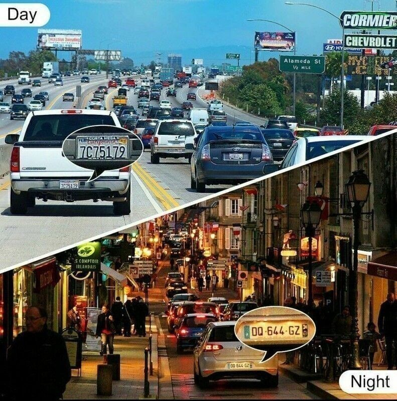 LCD Screen Car DVR Dash Cam Video Recorder G-Sensor 1080P Front Inside Camera