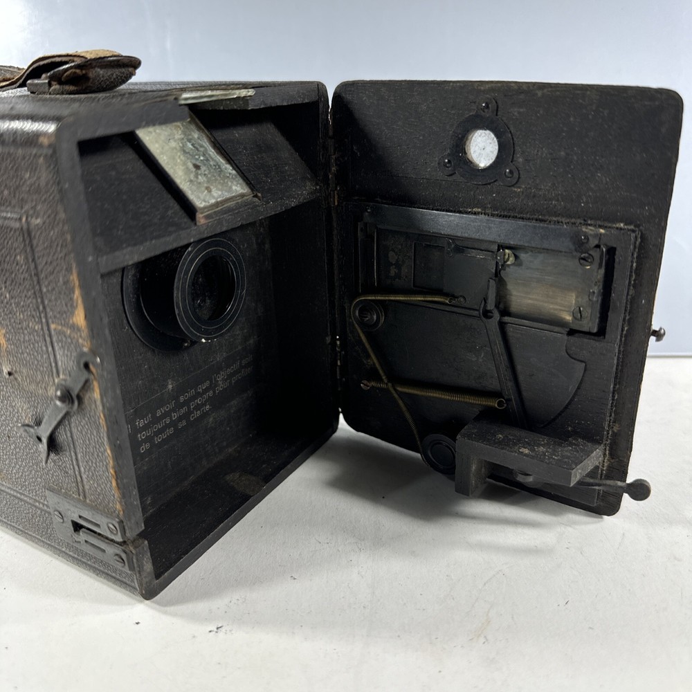 Murer's Express Newness Model A Falling Plate Box Camera - Rare Working Complete