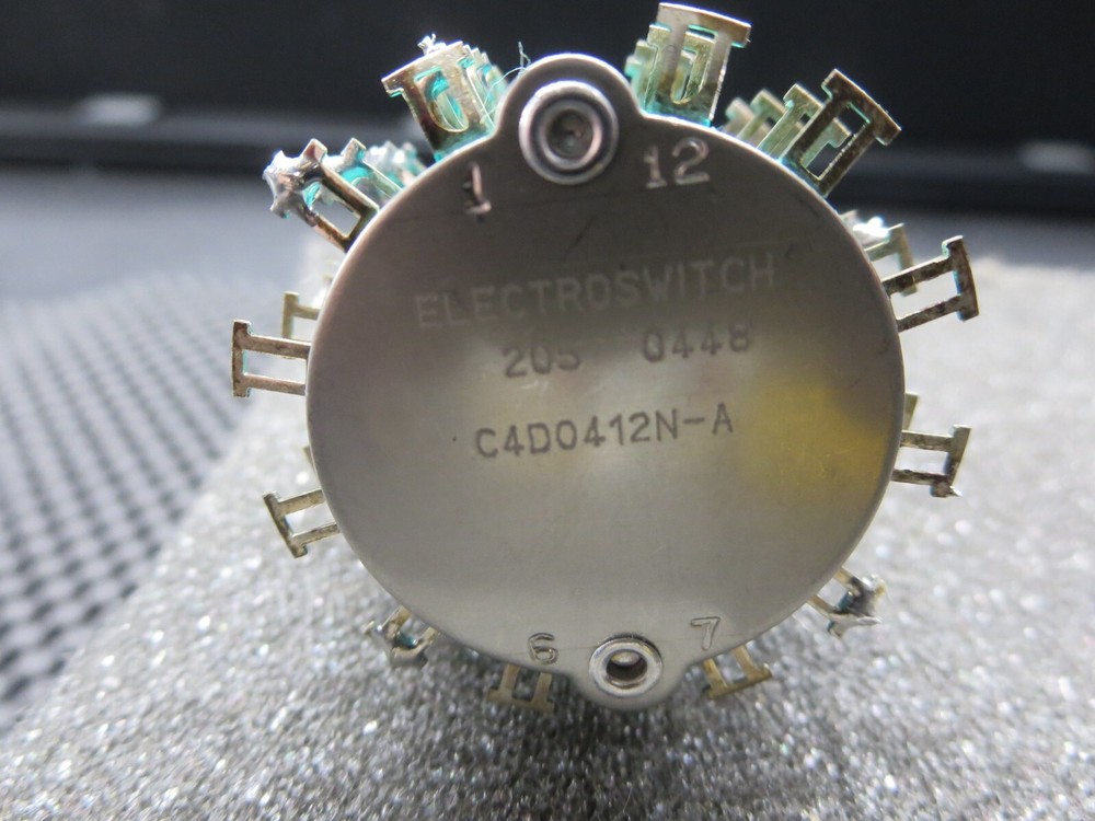Electroswitch C4D0412N-A Rotary Switch 4 Position 12 Pole See Description